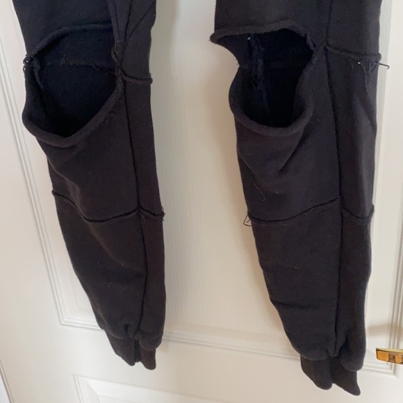 Distressed Black Joggers - Picture 5 of 8